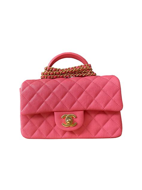 chanel mini 8 top handle caviar